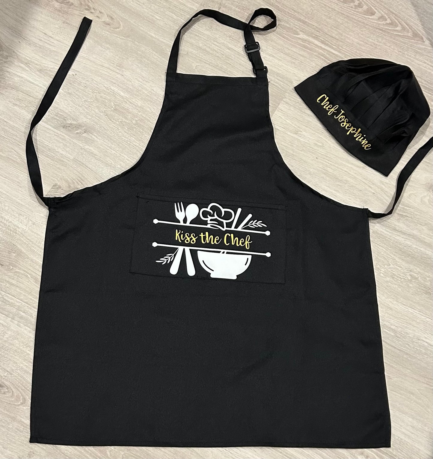 Adult Chef hat and Apron set for Josephine