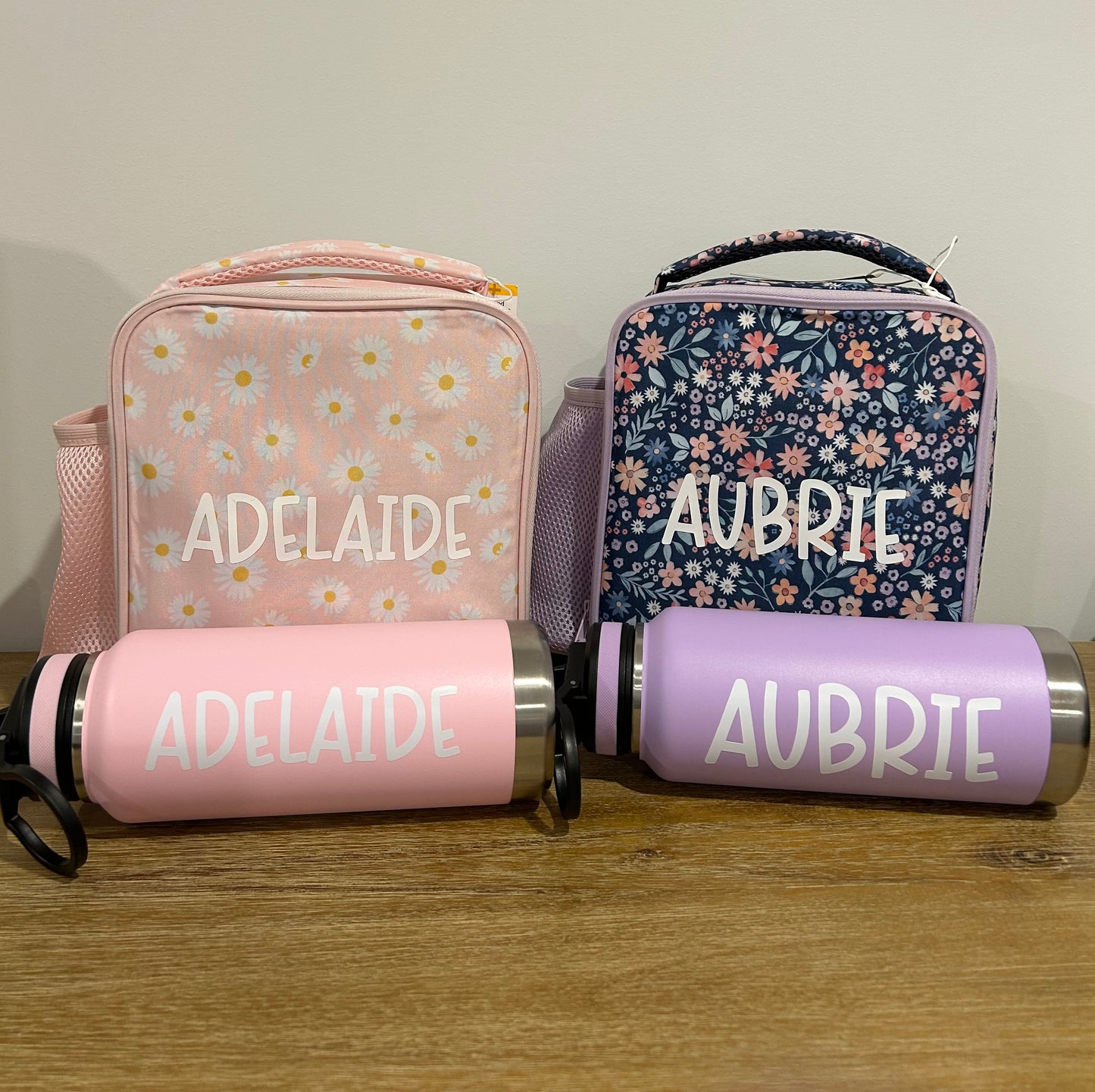 Decals and heat vinyl for drink bottles and lunch boxes