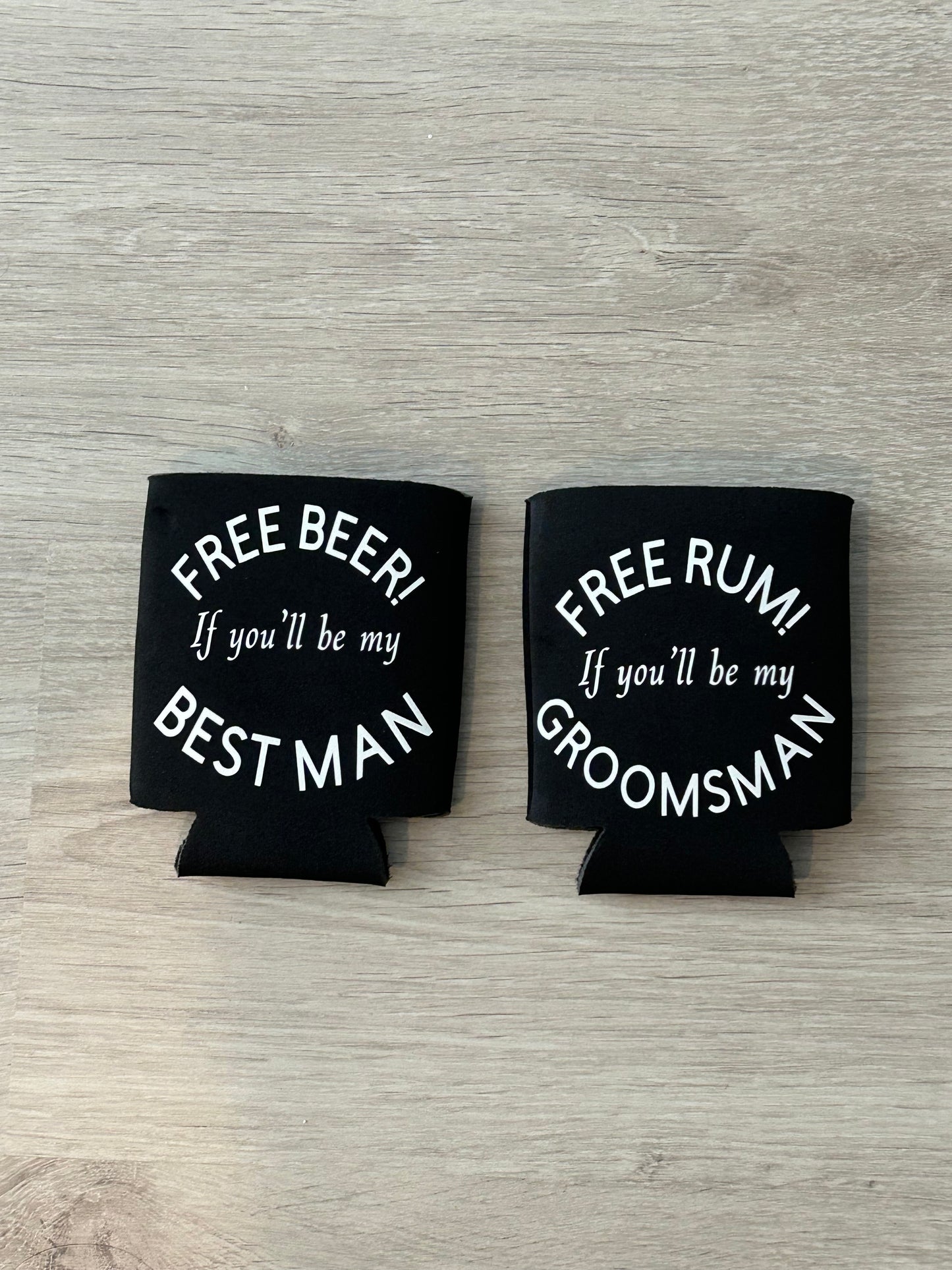 “Will you be my….” Stubby holders
