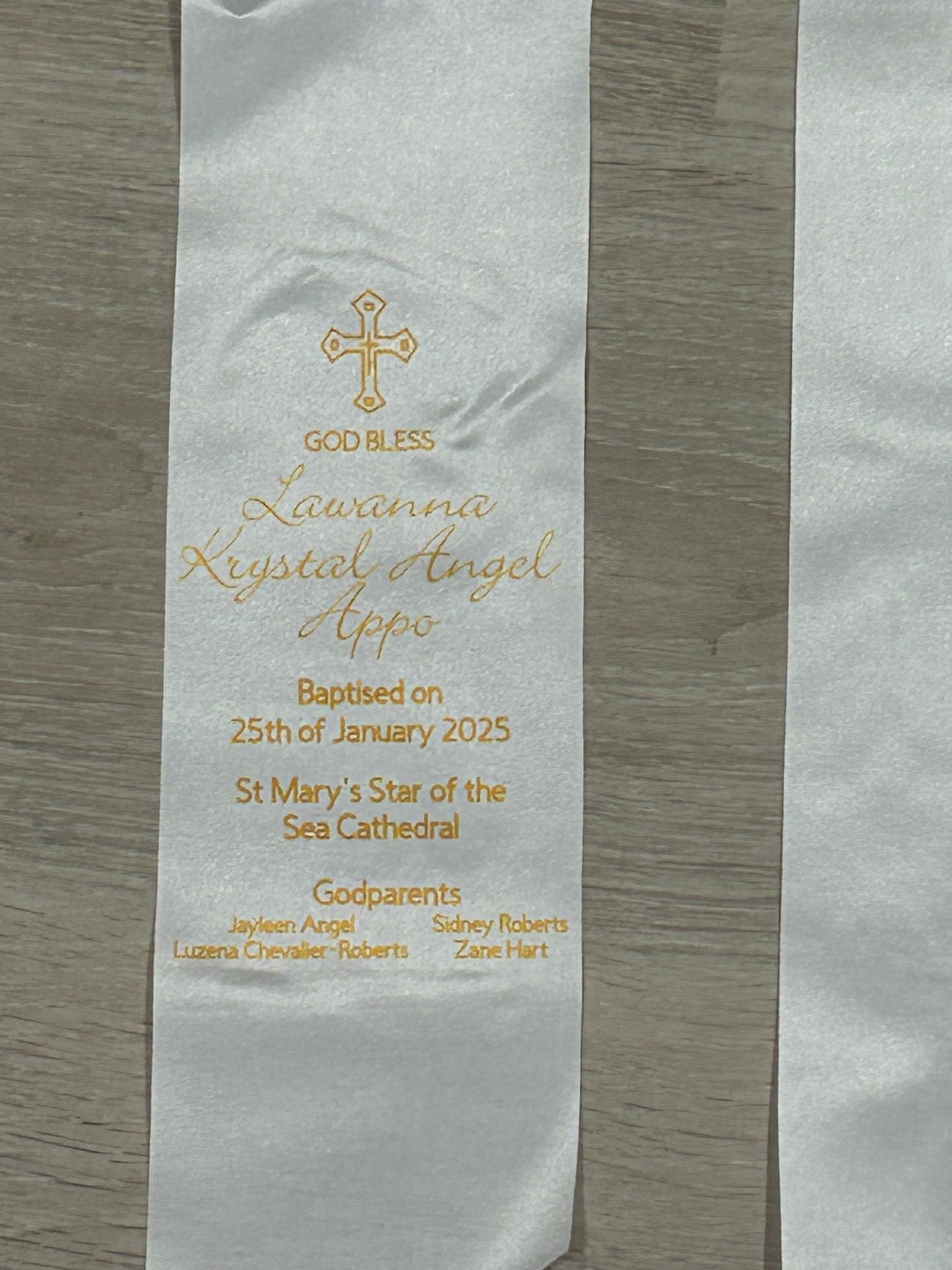 Stole for Lawanna’s Baptism