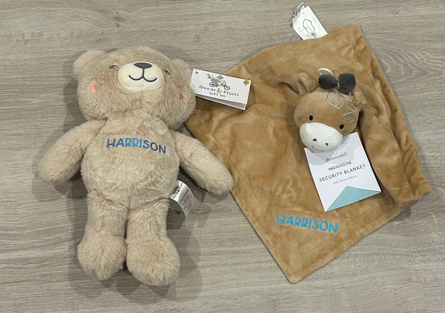 Personalised bear and snuggly