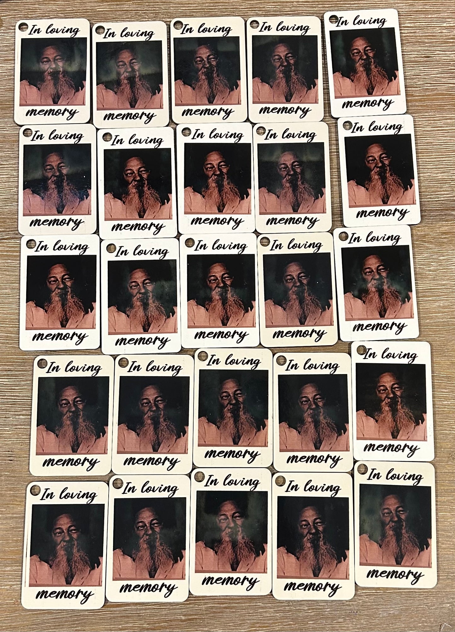 Double Sided Memorial Key Chains