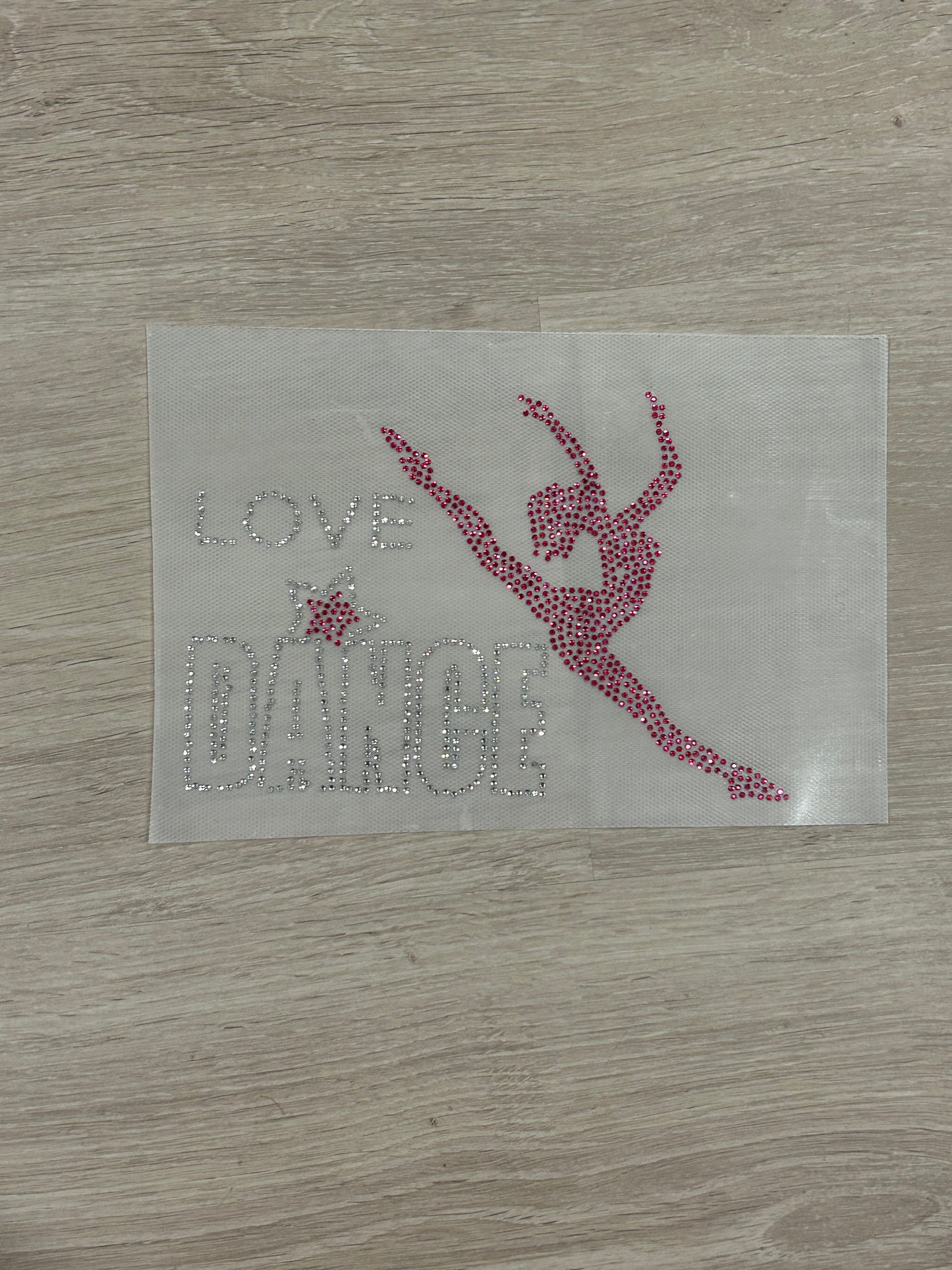 4 different Diamanté heat press designs