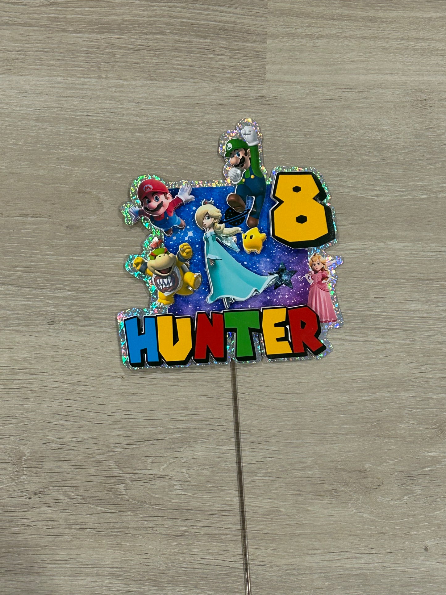 Hunter’s Mario Themed Cake Topper