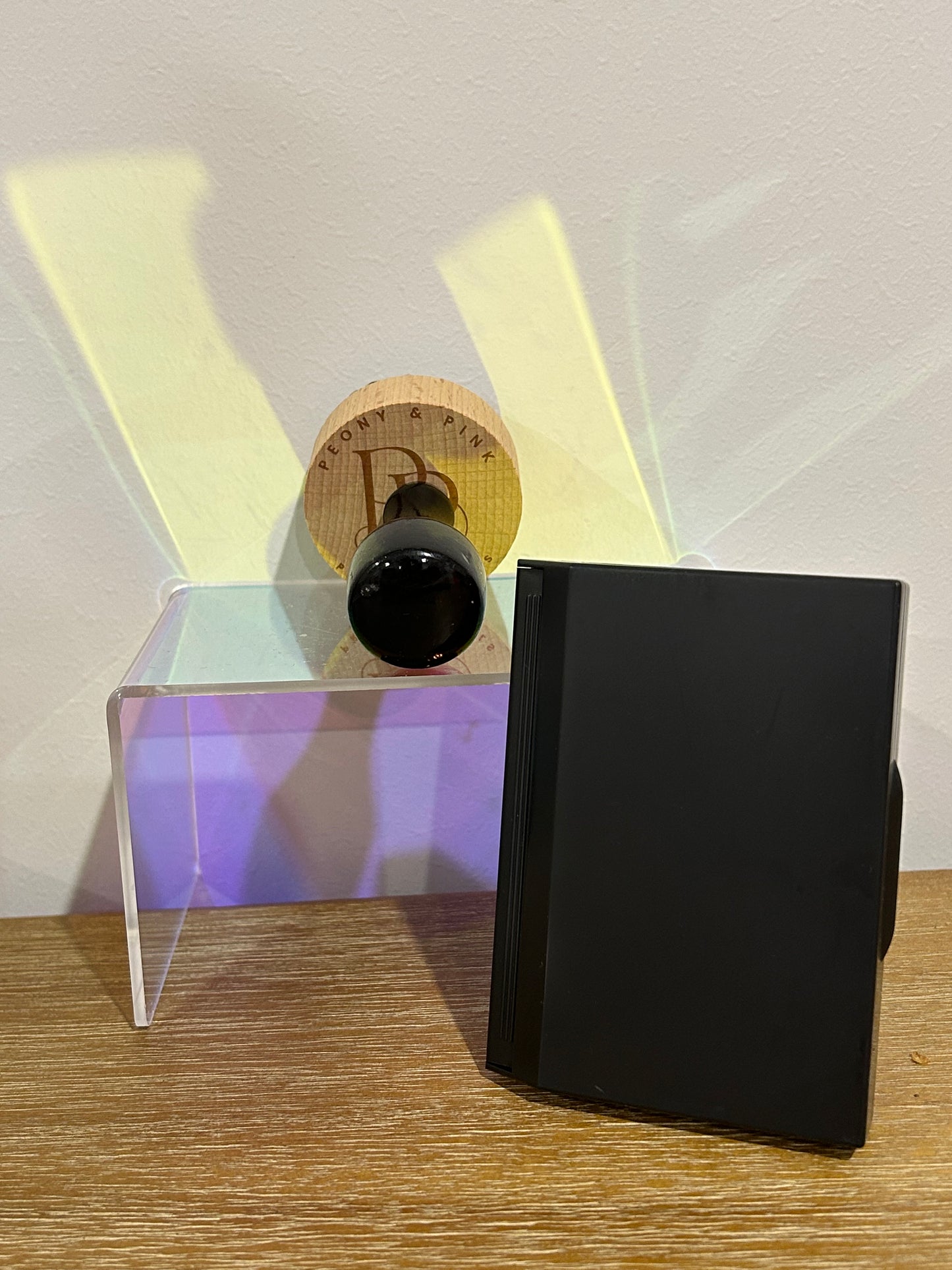 Custom Stamp & Ink Pad for Peony & Pink