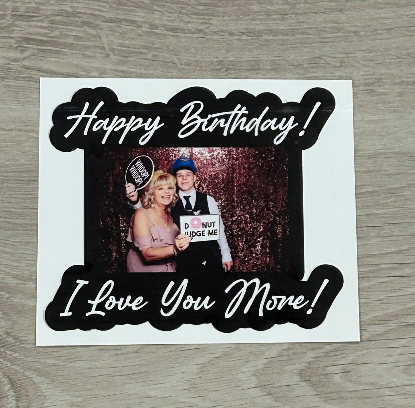 Birthday Sticker for Jim Beam Bottle