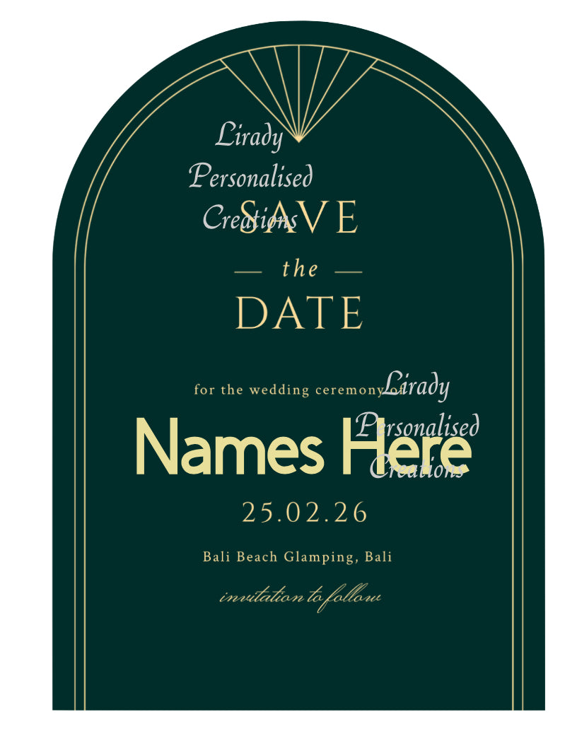 Save the date (private information removed)