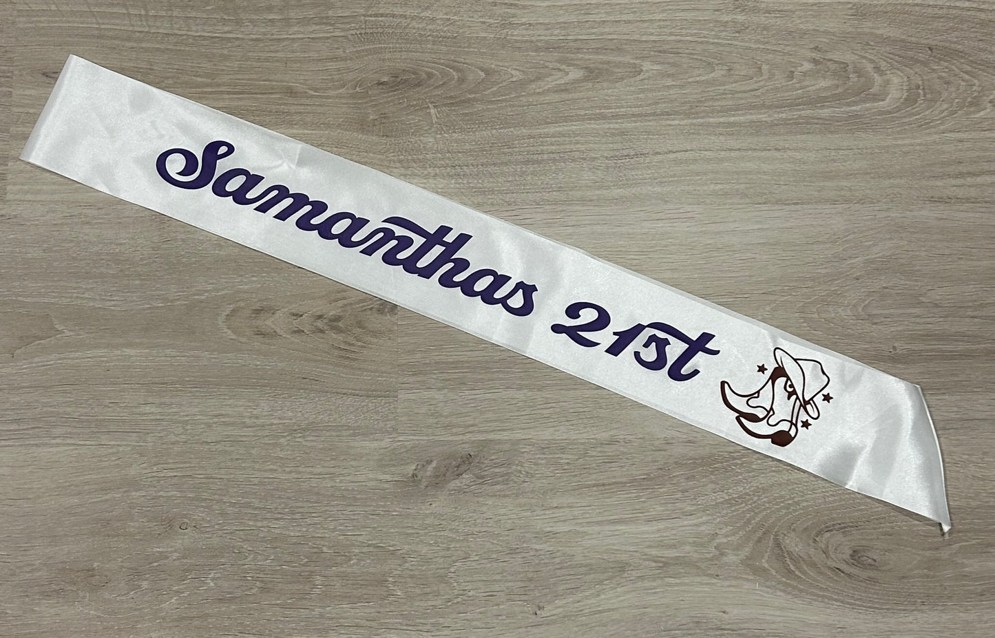 21st Sash for Samantha