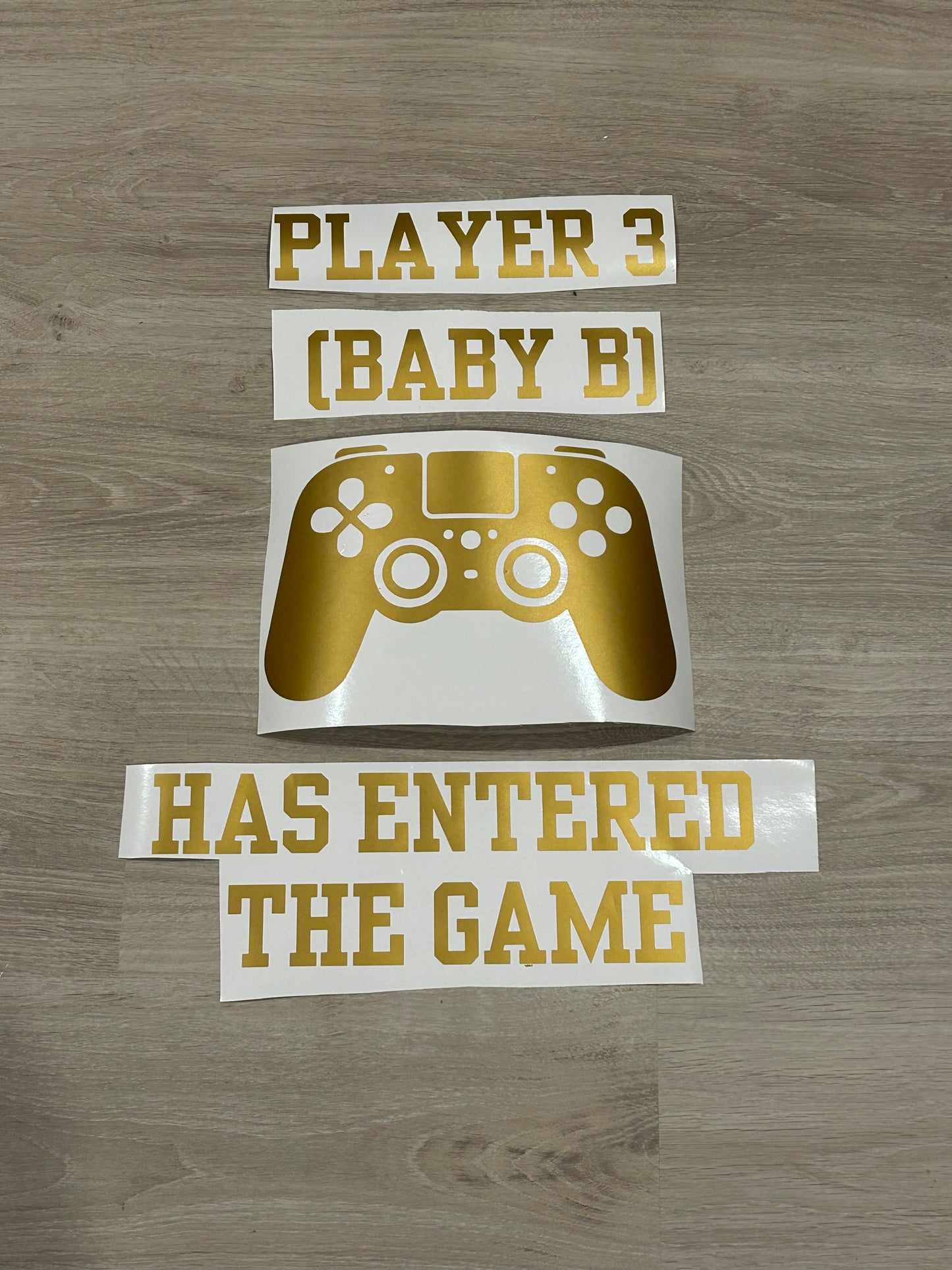 Decal Sign for the Gamers Baby Shower