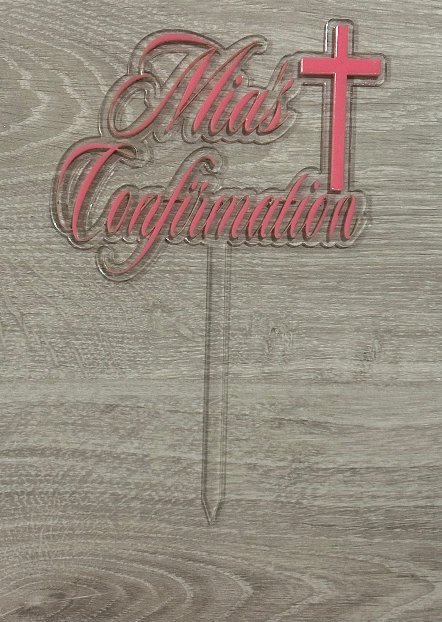 Confirmation cake topper