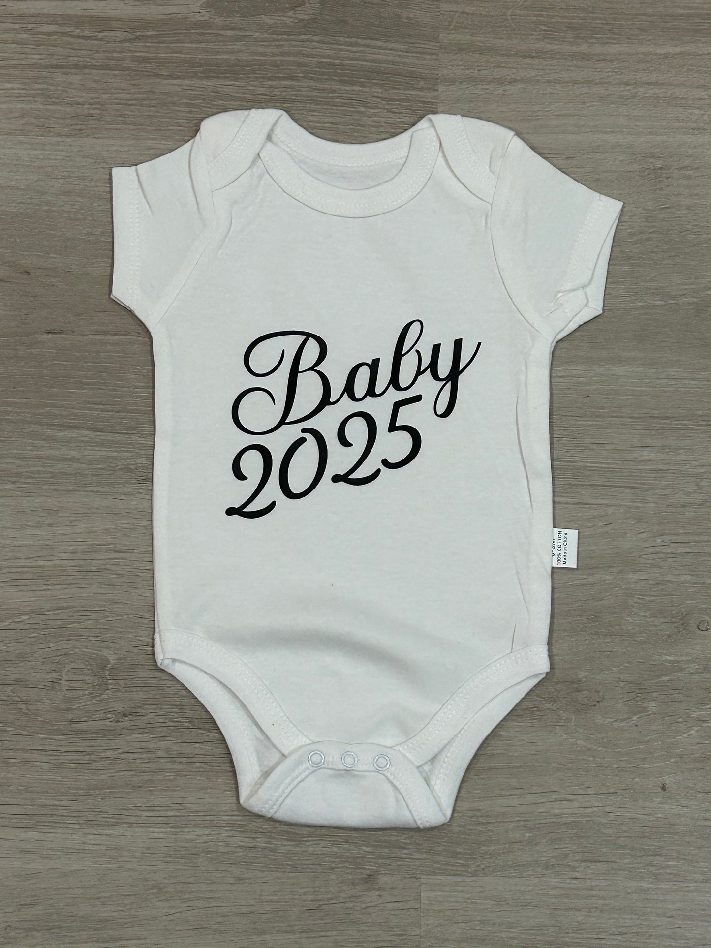 “Baby 2025” onesie