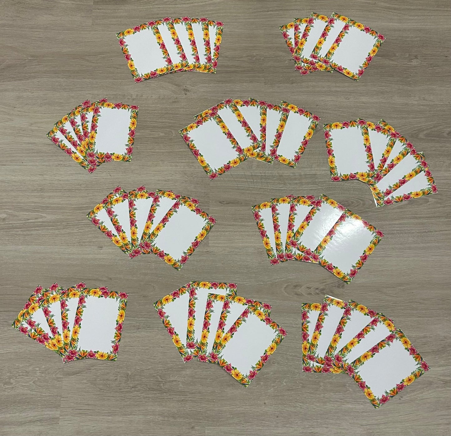 50 A6 Moana themed stickers for boards