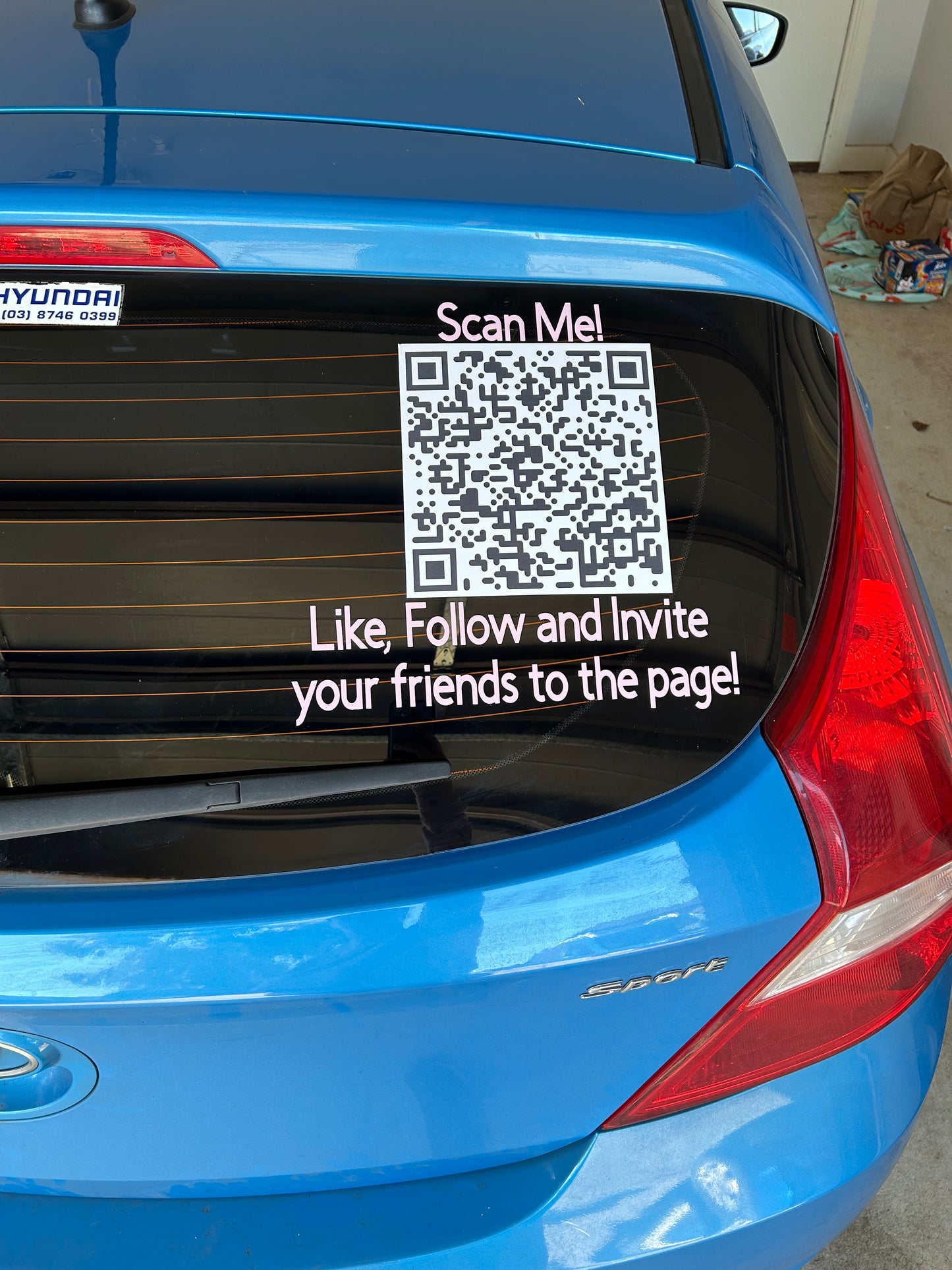 Car Decals for business using QR code