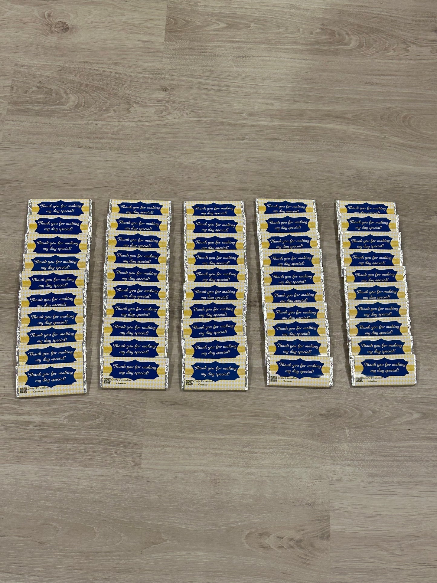 50 Chocolates for Stefan’s Christening & 1st Birthday