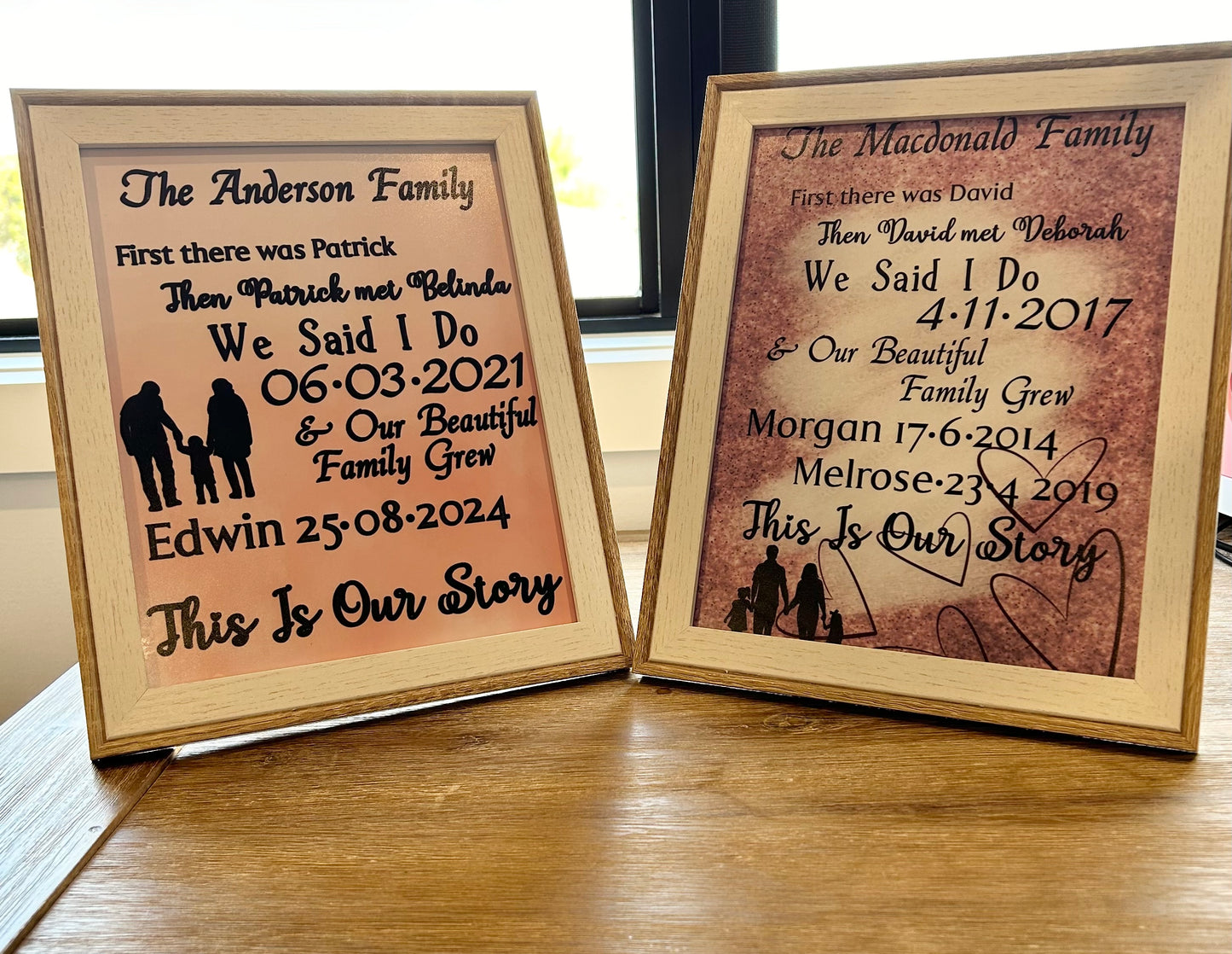 Framed keepsake