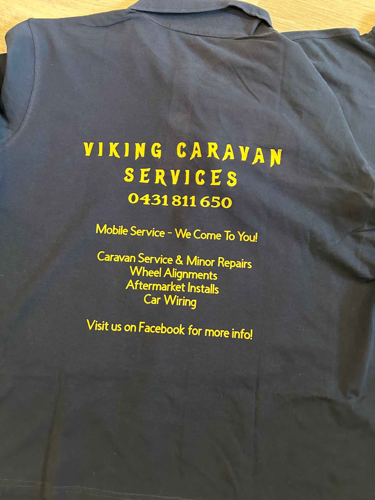 Business Polos for Viking Caravan Services