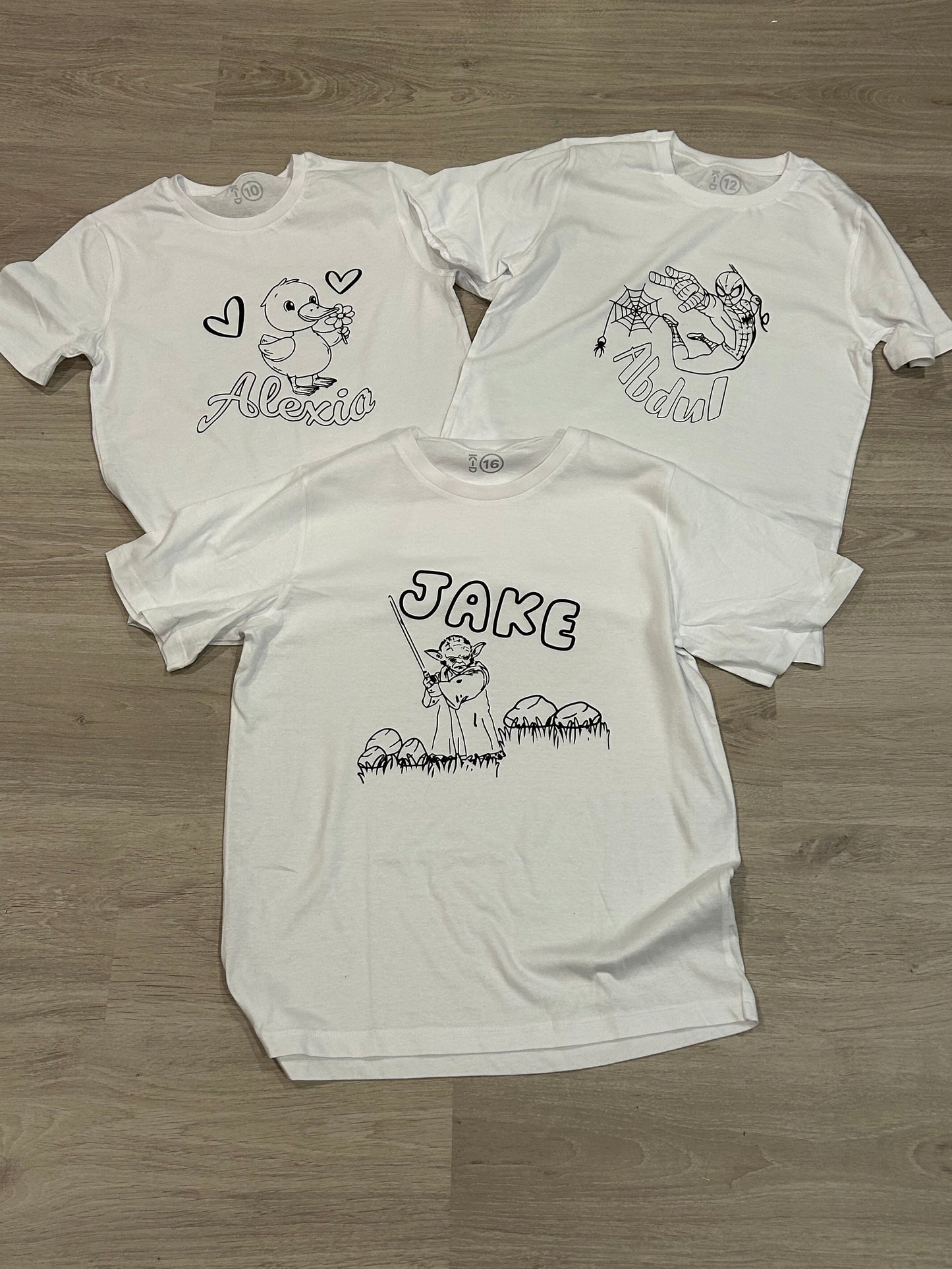 3 colouring in shirts