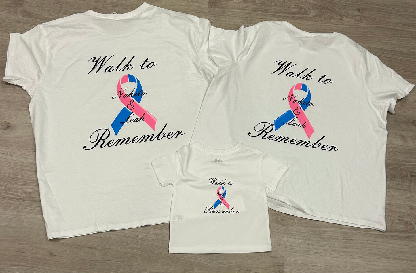 3x shirts for walk to remember