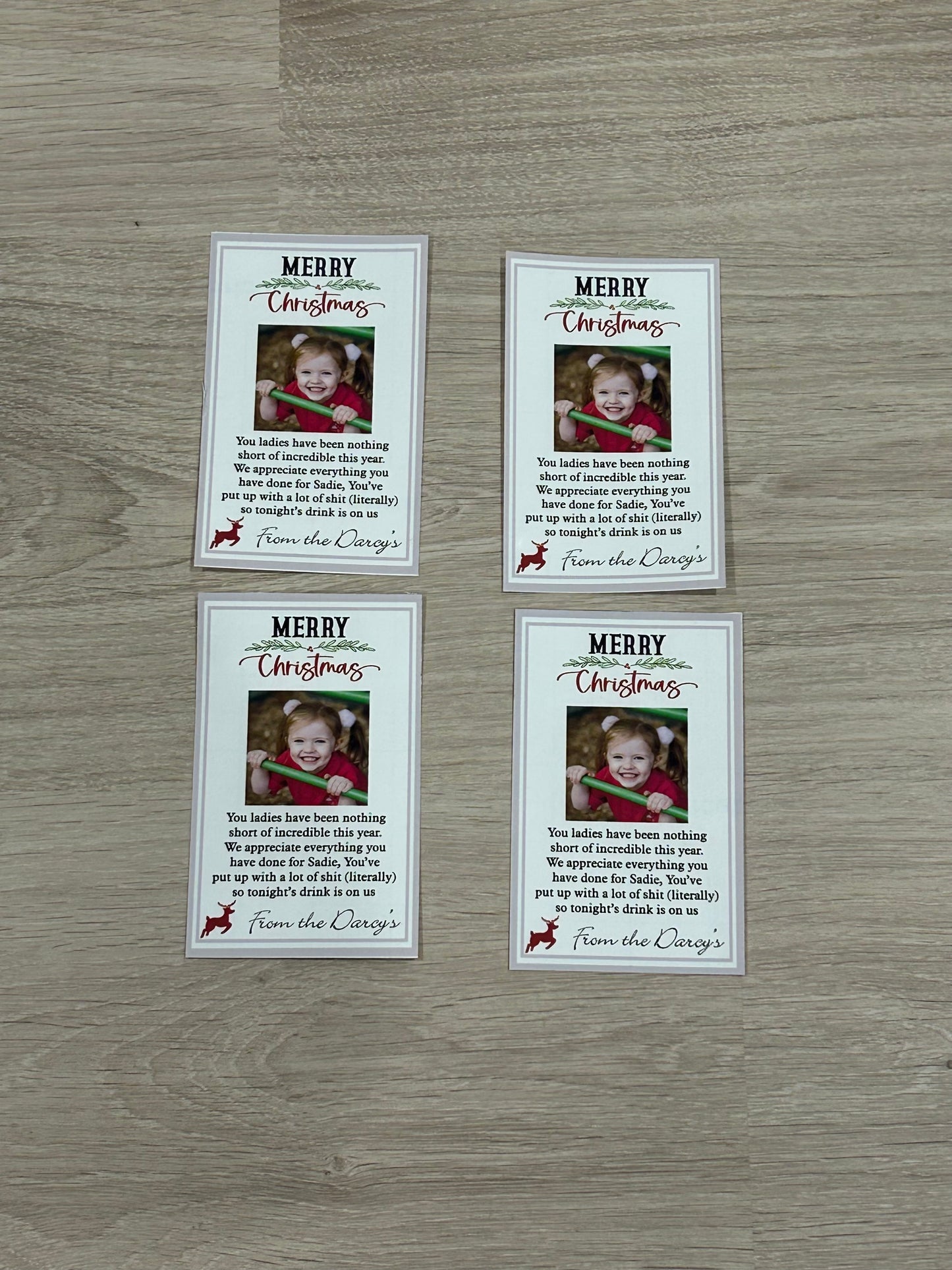 4 waterproof stickers for wine bottles