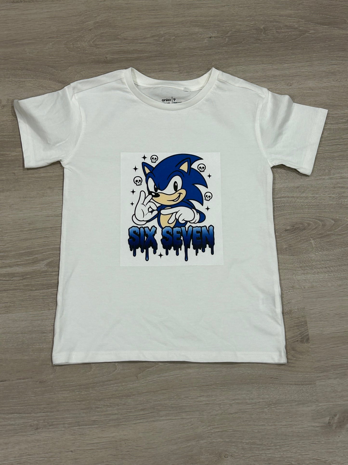 6 7 sonic shirt