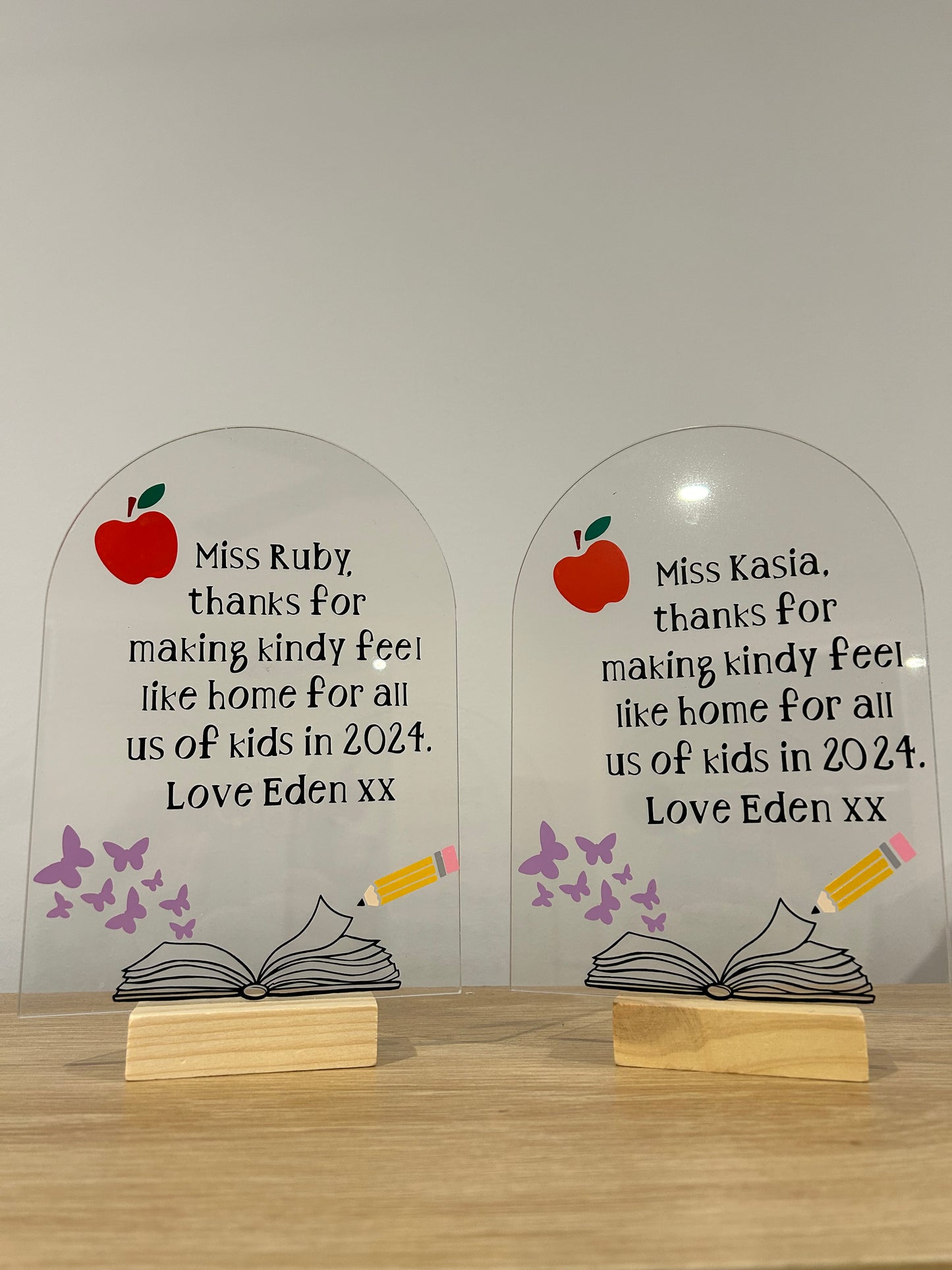teachers appreciation plaques