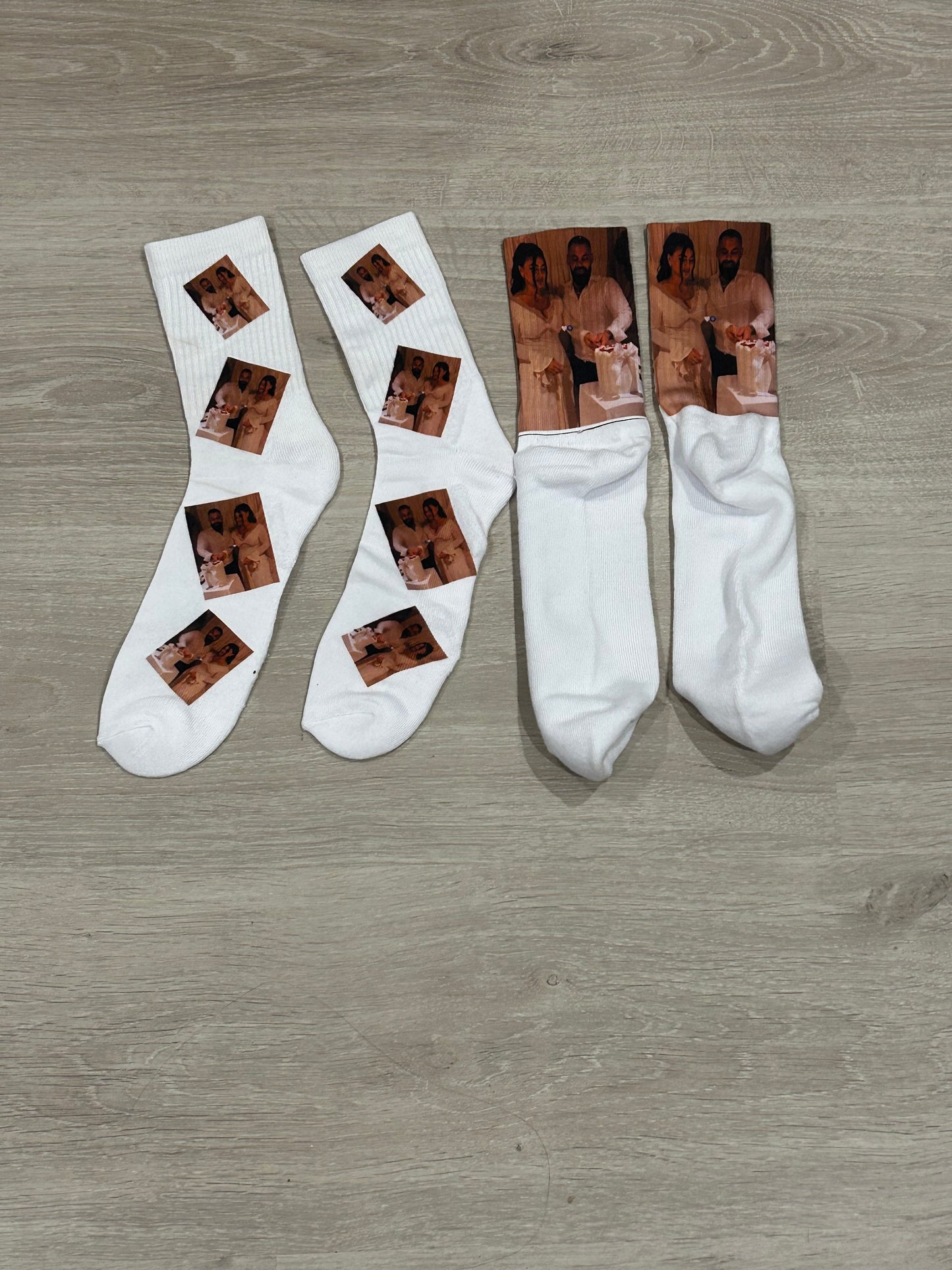 2 pairs of love bird socks