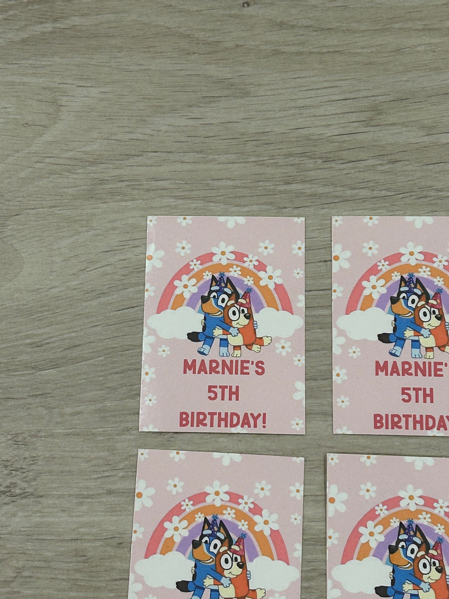 5th Birthday Stickers for bubbles