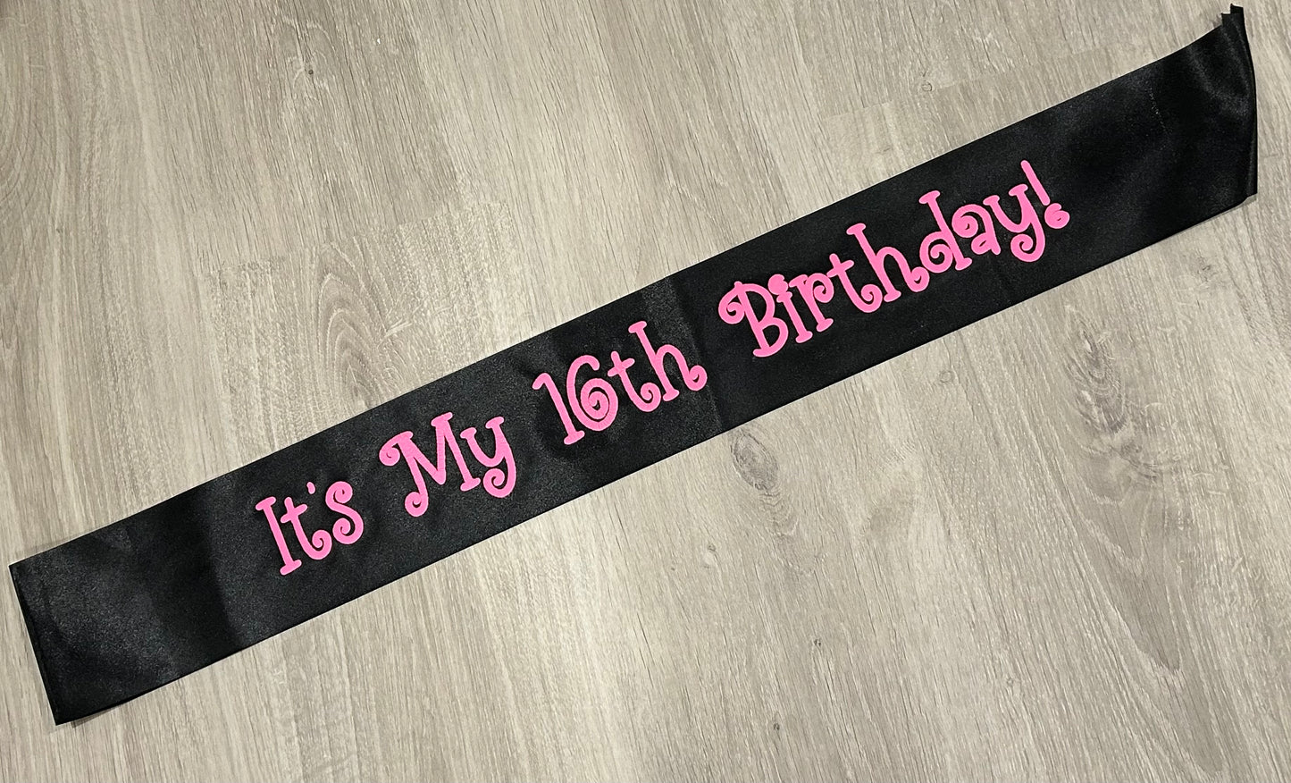 16th Birthday Sash