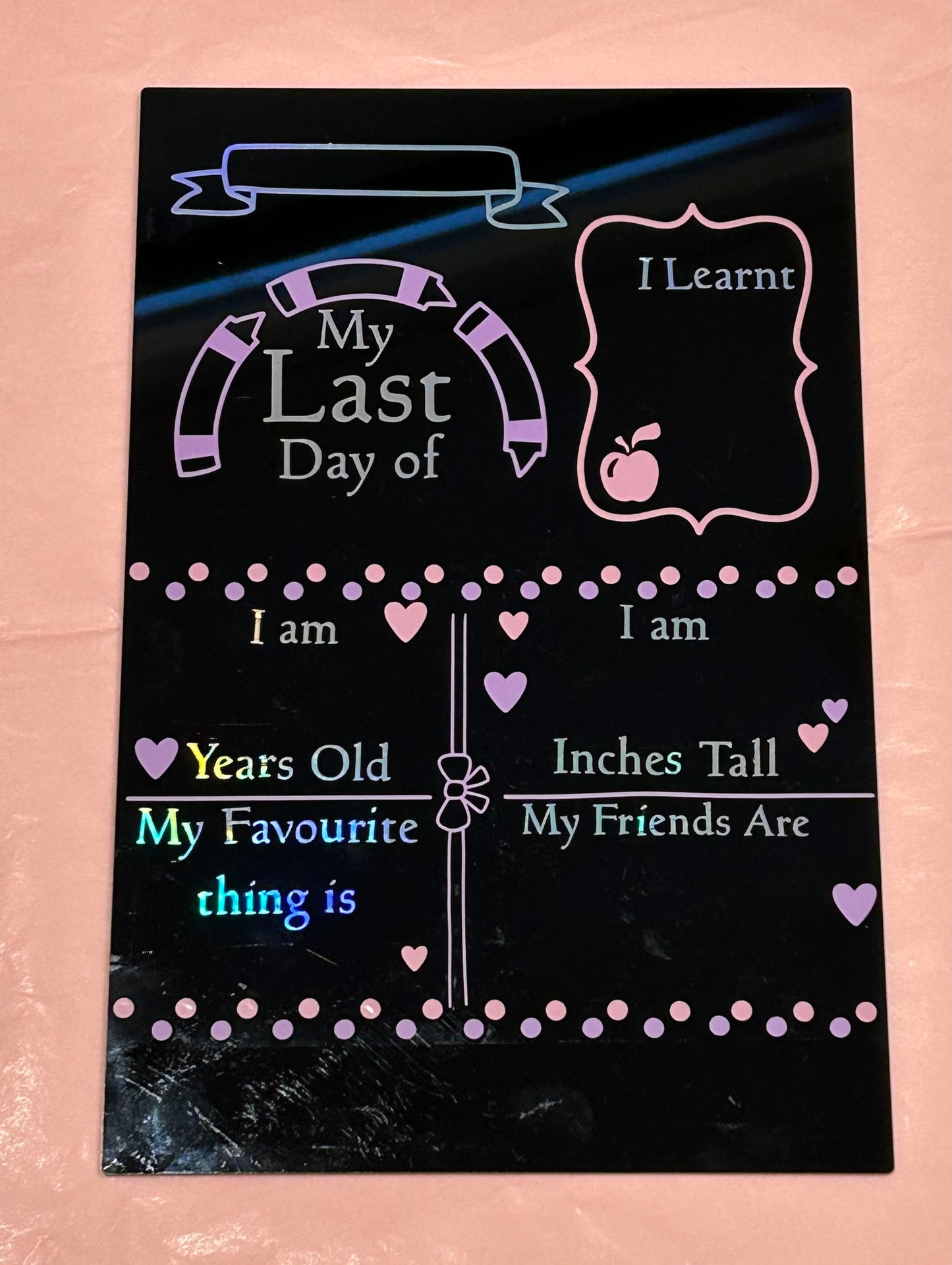 First and Last day of board