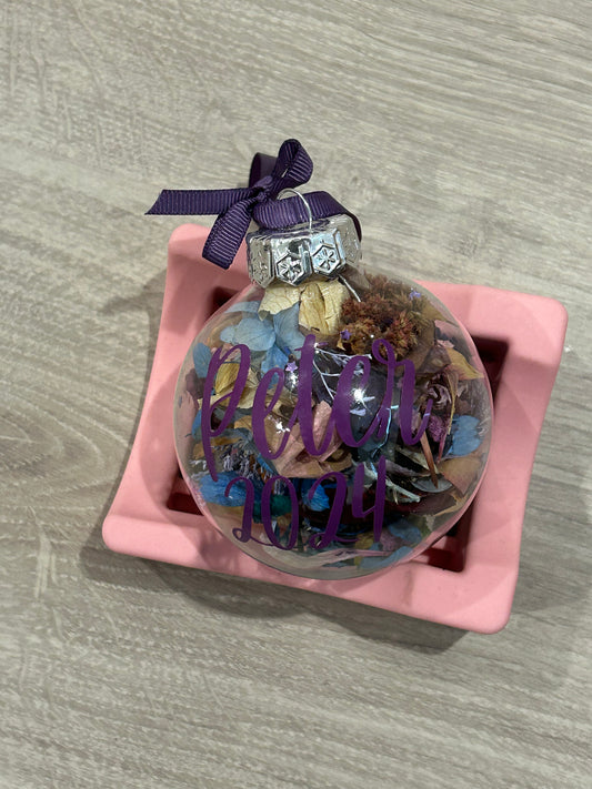 Flower Filled Bauble for Peter