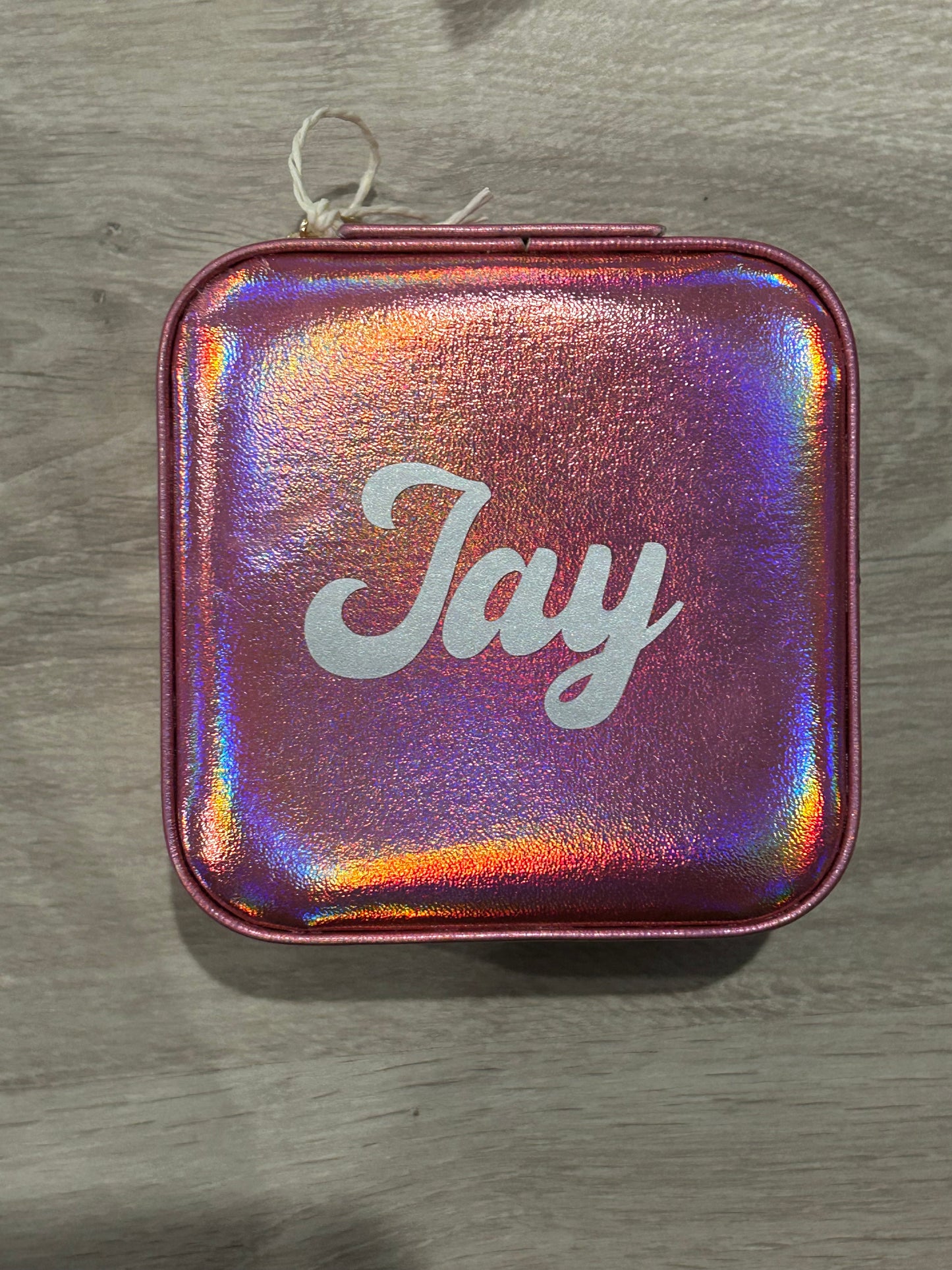 Name decal added to their jewellery box