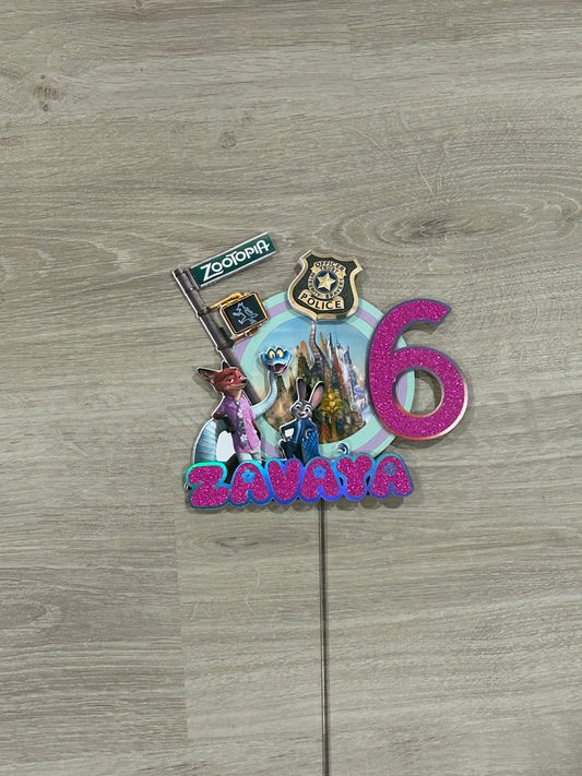 Zootopia Cake Topper