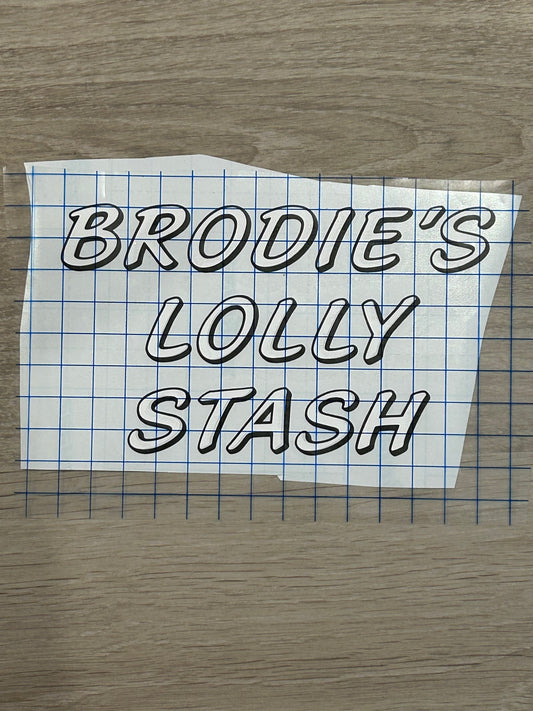 Brodies’s Lolly Stash Decal