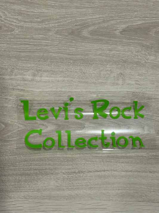 Decal for Levi’s Rock Collection Box