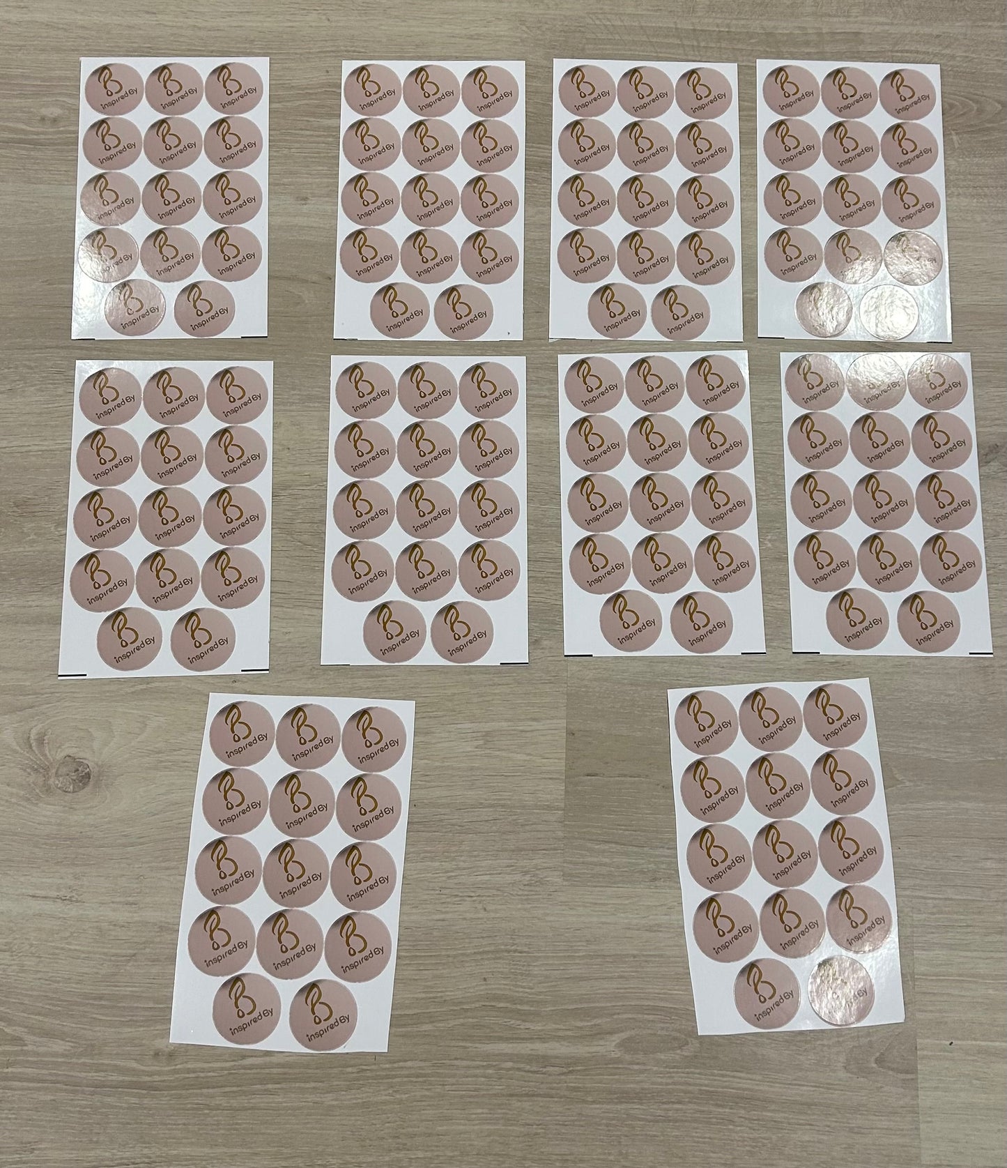 Sticker Sheets for Inspired By