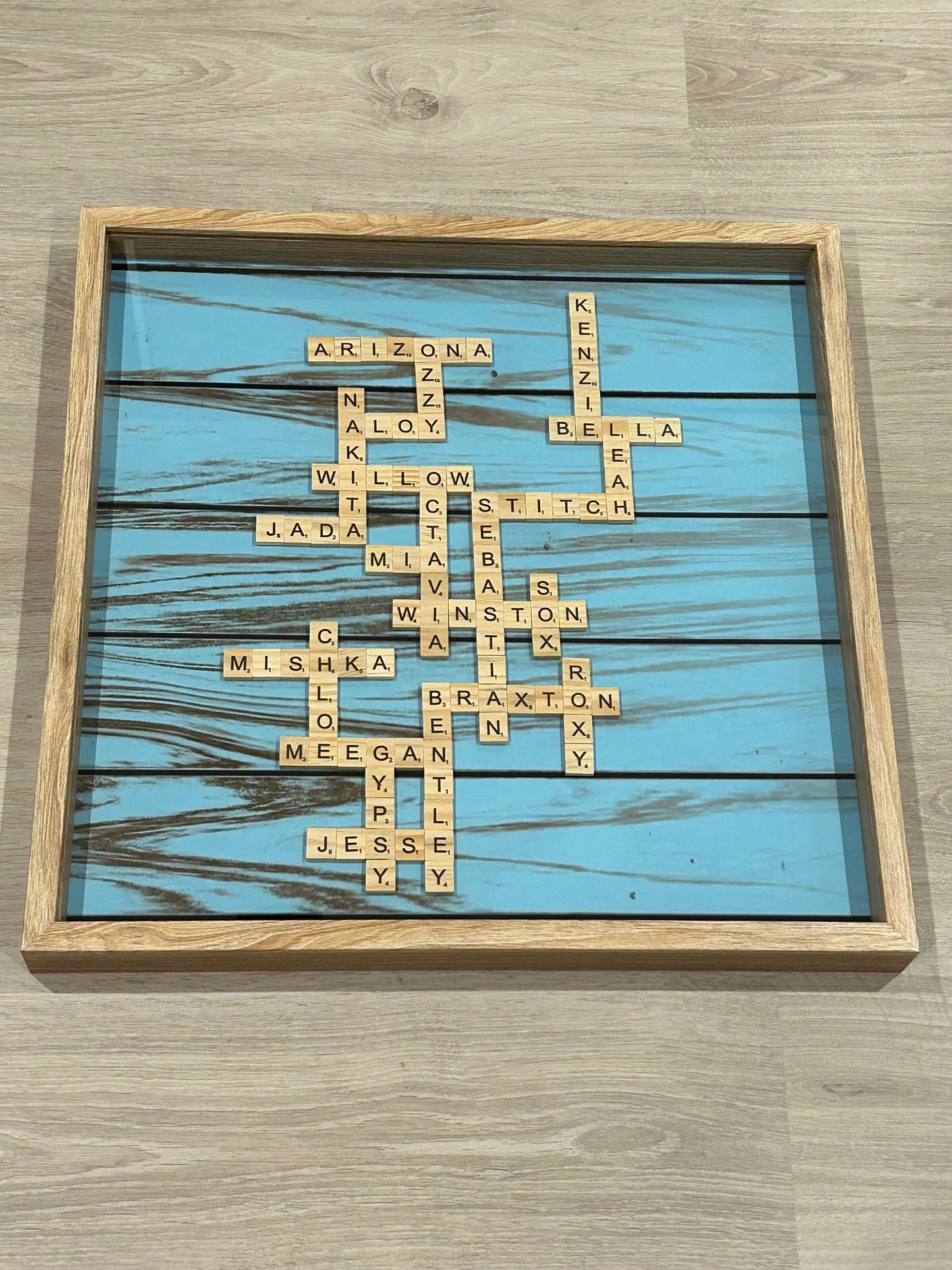 Scrabble Name Board