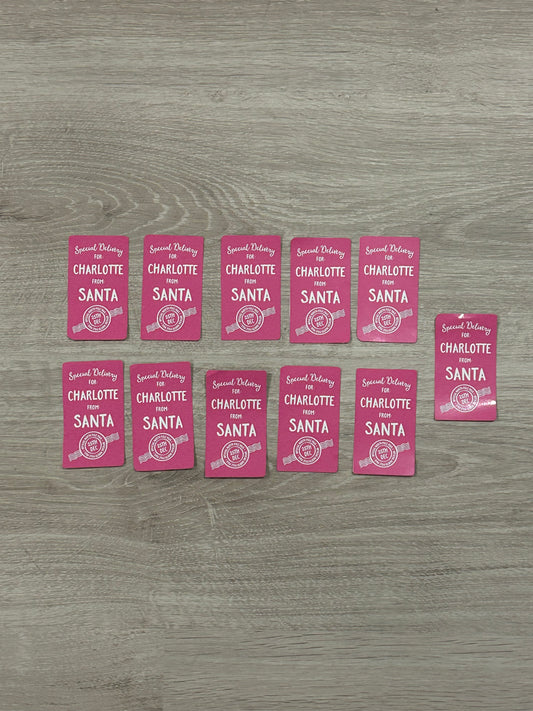 Delivery from Santa stickers for Charlotte