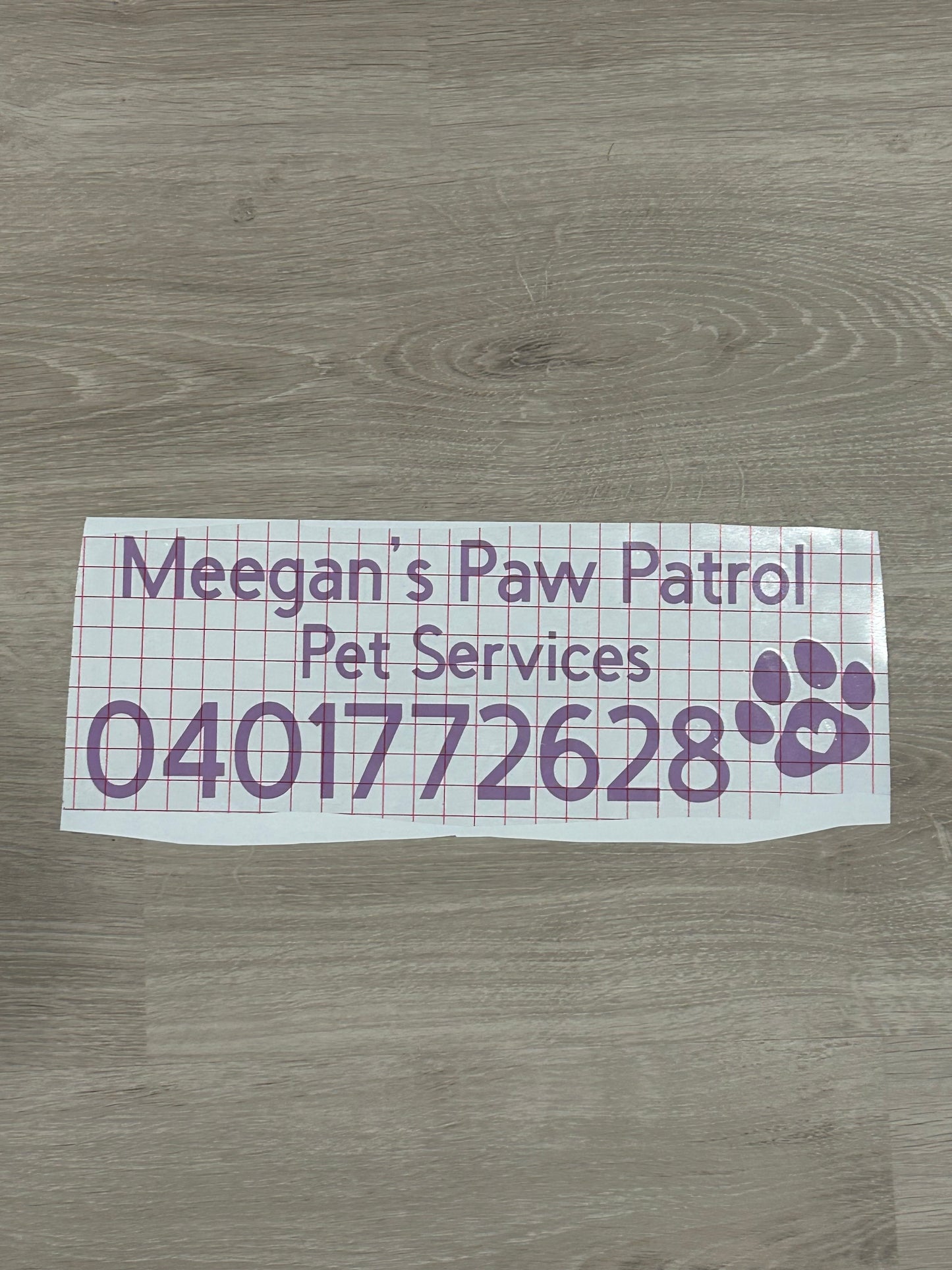 Meegan’s Paw Patrol Car Decal