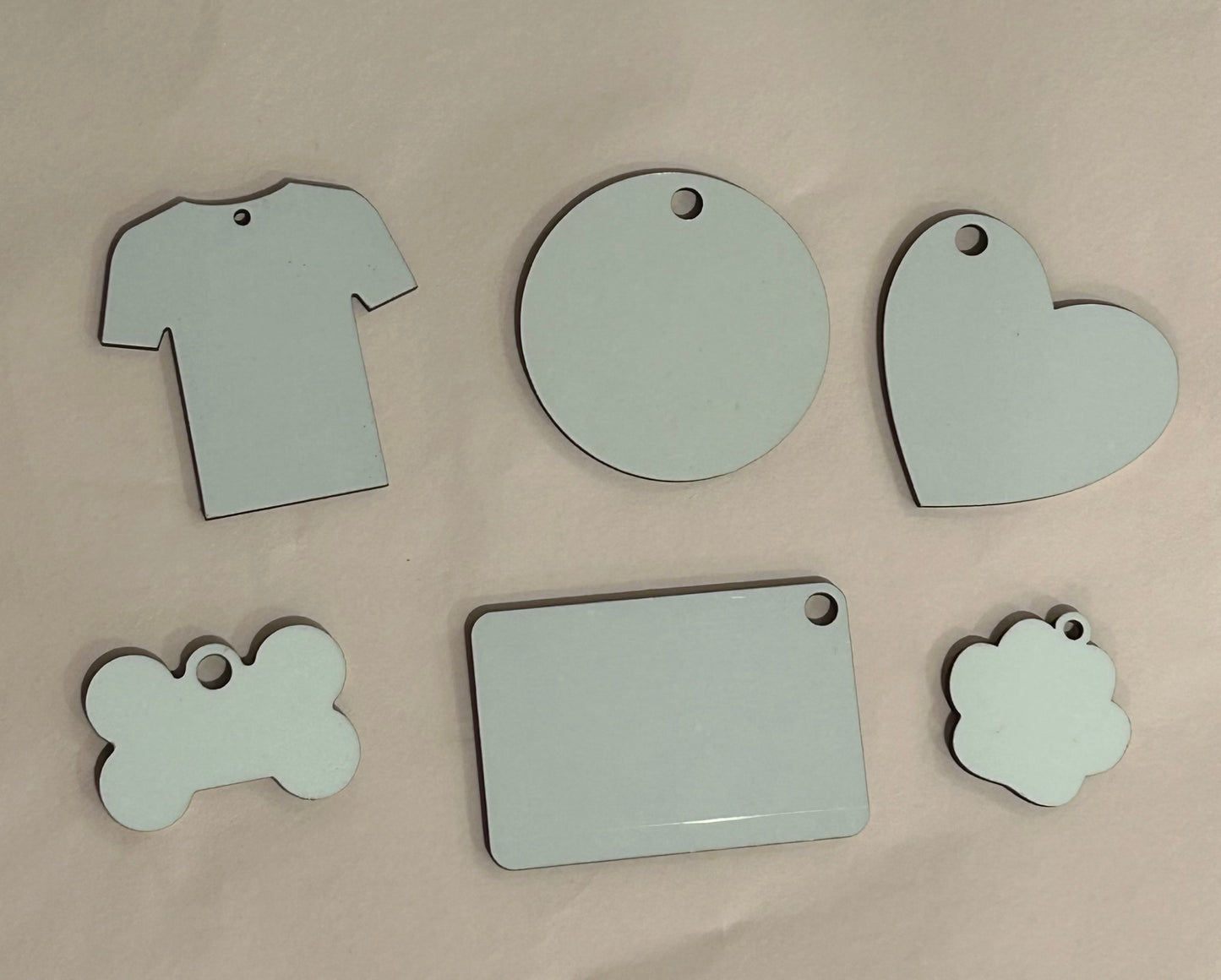 Sublimation key chains & pet tags