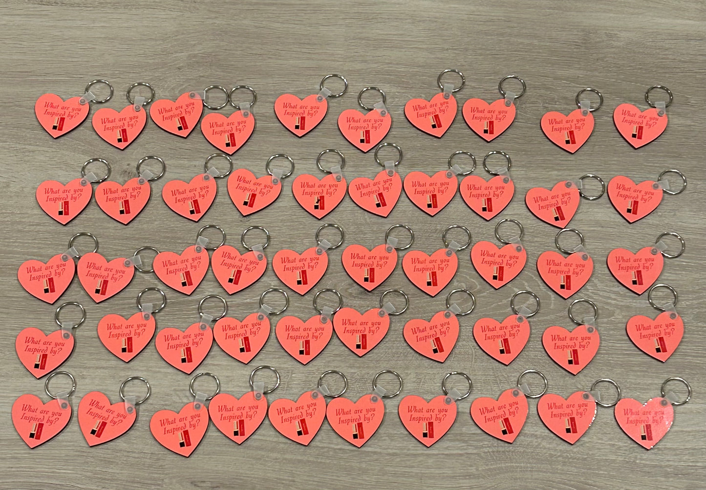 50 Key chains for “Inspired by”