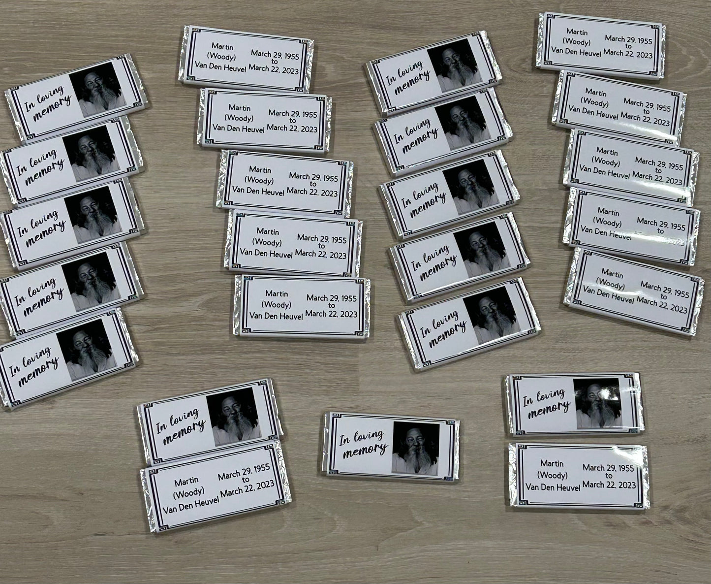 Double Sided Memorial Chocolates