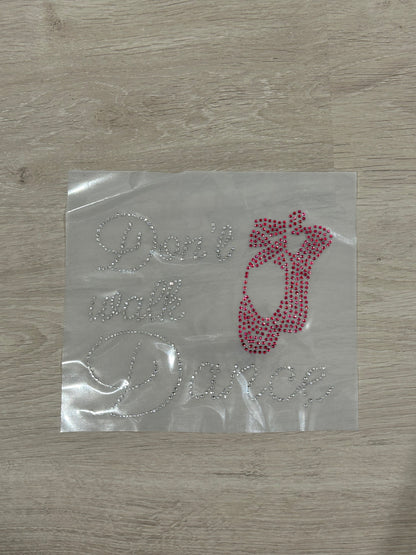 4 different Diamanté heat press designs