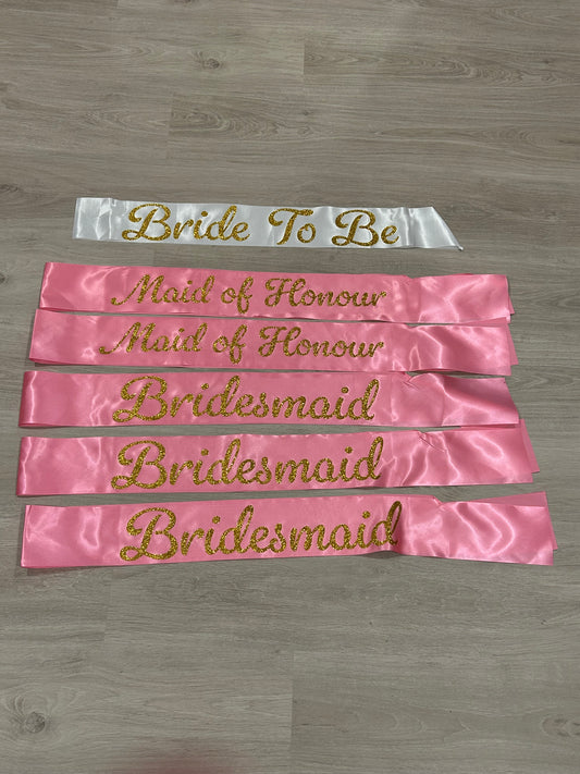 Bridal Party Sashes