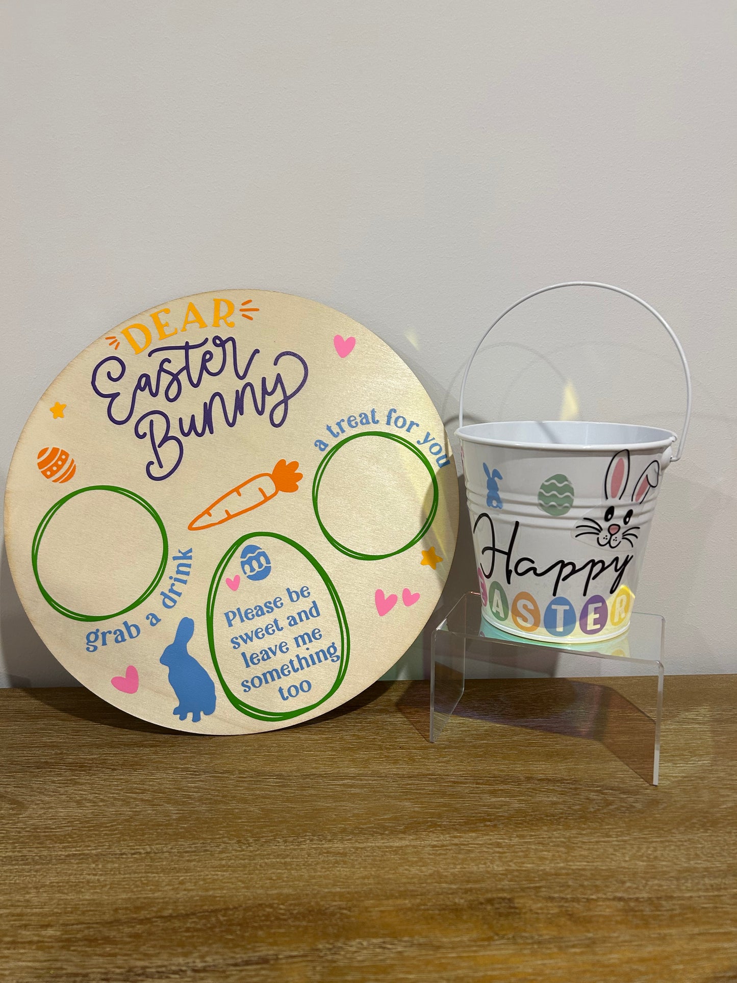 Easter bucket and snack board