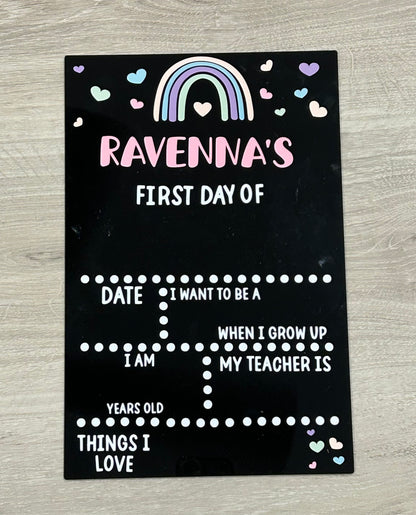 First and last day board for Ravenna