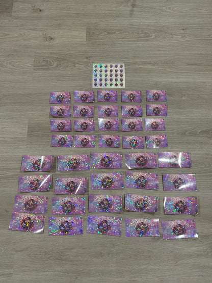 Skylah’s Birthday stickers for lollipops, water bottles and pop tops