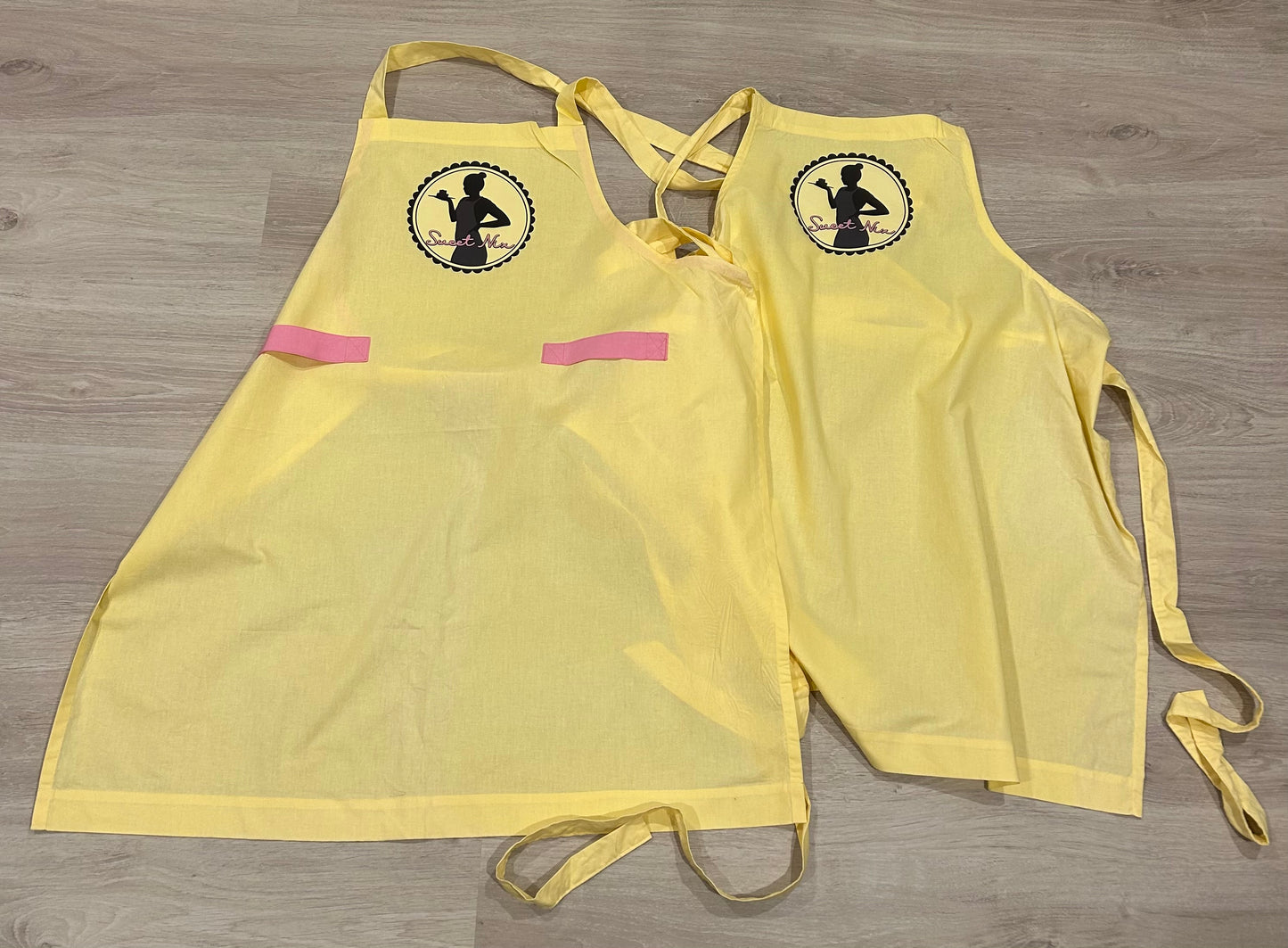 Logos added to Sweet Nix’s aprons