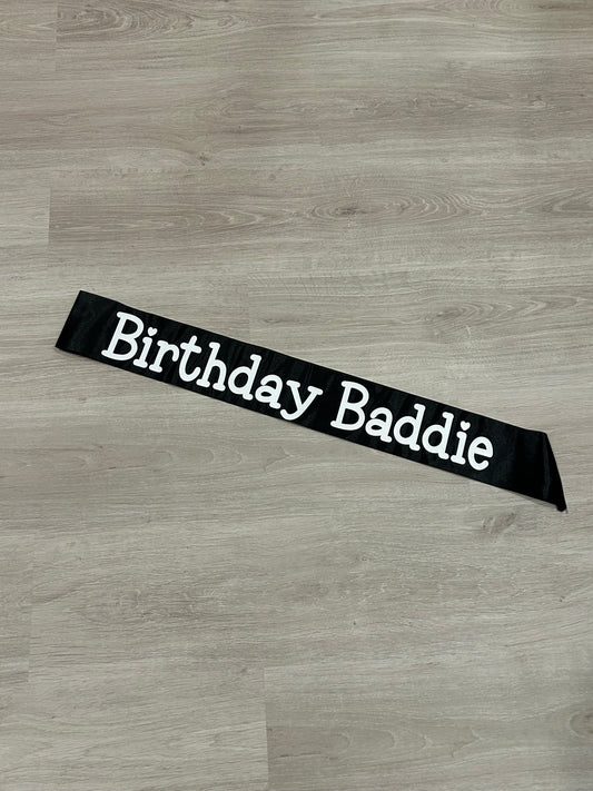“Birthday Buddie” Birthday Sash