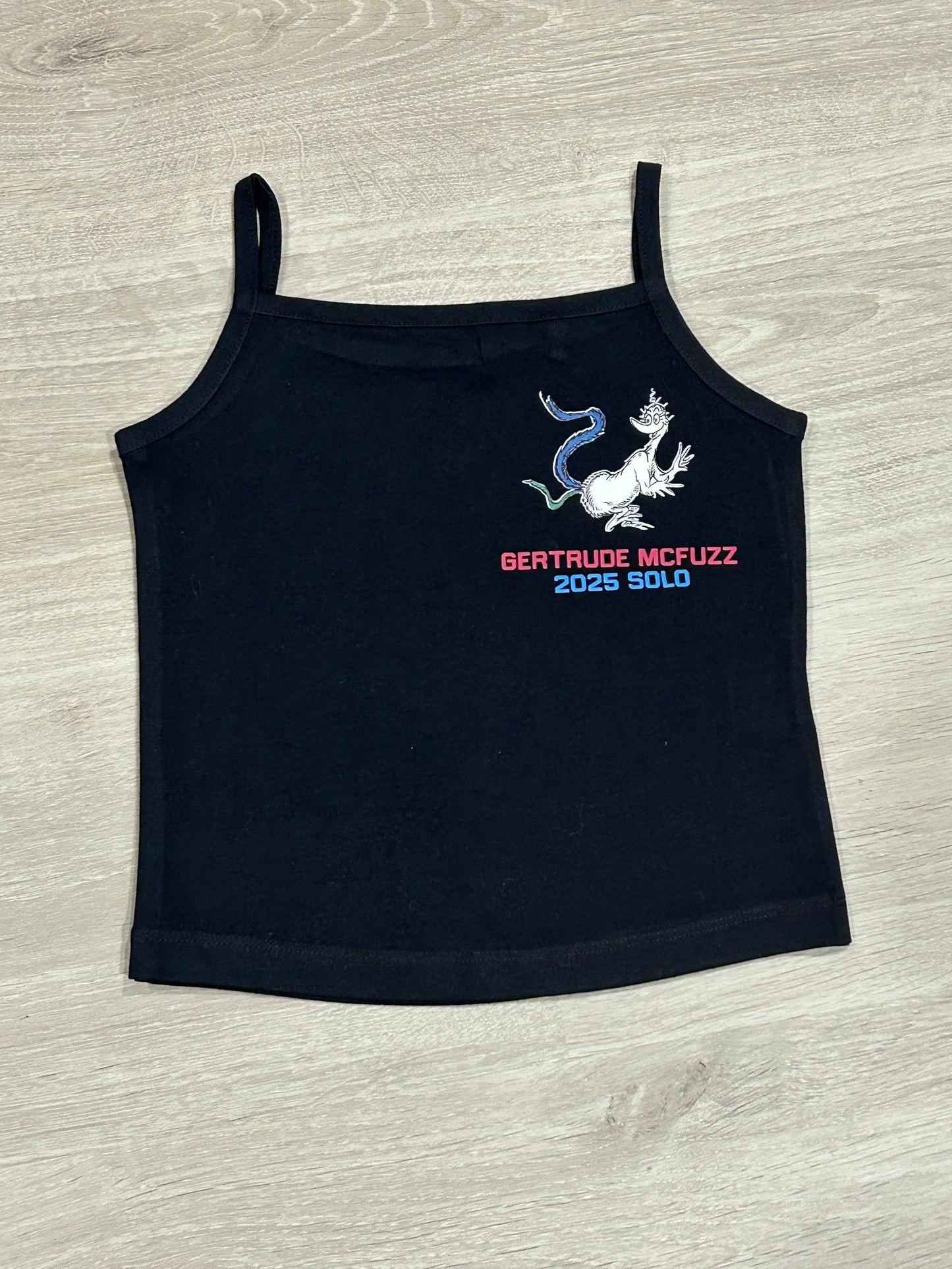 Gertrude McFuzz singlet for a Dance Solo