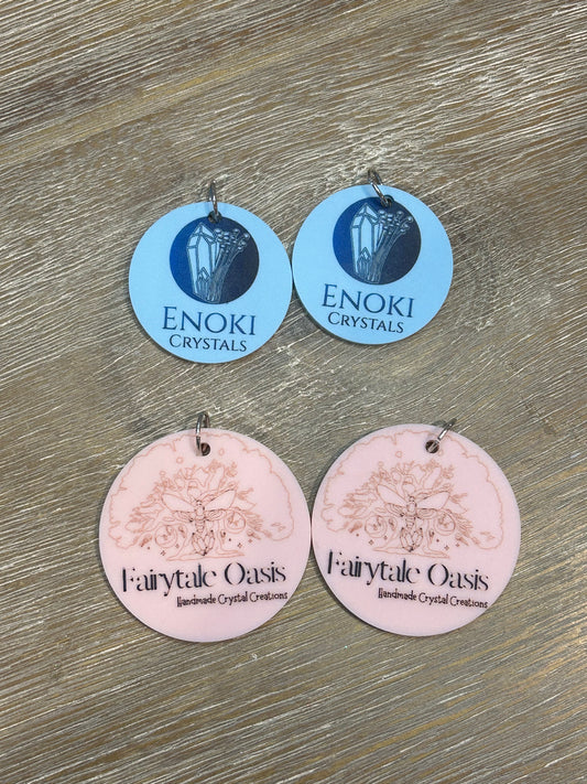 Custom Earrings for Fairytale Oasis and Enoki Crystals